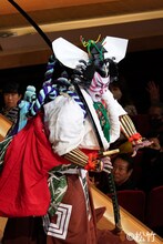 市川海老蔵改め十三代目市川團十郎白猿襲名披露 八代目市川新之助初舞台「九月博多座大歌舞伎」夜の部「暫」より。