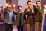 左からステファン・フラハティ、リン・アレンス、田代万里生、堂珍嘉邦。