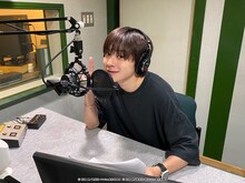 越前リョーマ役の今牧輝琉による収録風景。