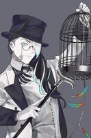 林勇が演じるアリストファネス。