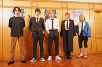 左から松崎史也、梅津瑞樹、土屋直武、平野綾、甲田まひる。