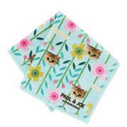 「PAUL & JOE ACCESSOIRES × 歌舞伎衣裳柄 『京鹿子娘道成寺』」マイクロファイバーハンカチ（グリーン）