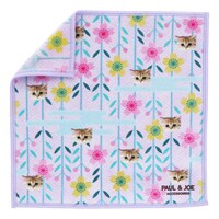 「PAUL & JOE ACCESSOIRES × 歌舞伎衣裳柄 『京鹿子娘道成寺』」マイクロファイバーハンカチ（パープル）