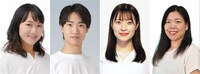 左から佐々木亜美、執行巧真、平野つくし、白井晴菜。