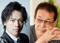 左から中川晃教、若本規夫。