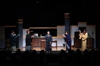 「こえかぶ 朗読で楽しむ歌舞伎 ～雪の夜道篇～」初日のアフタートークの様子。