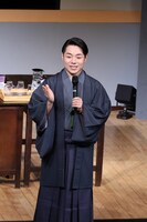 「こえかぶ 朗読で楽しむ歌舞伎 ～雪の夜道篇～」初日のアフタートークの様子。