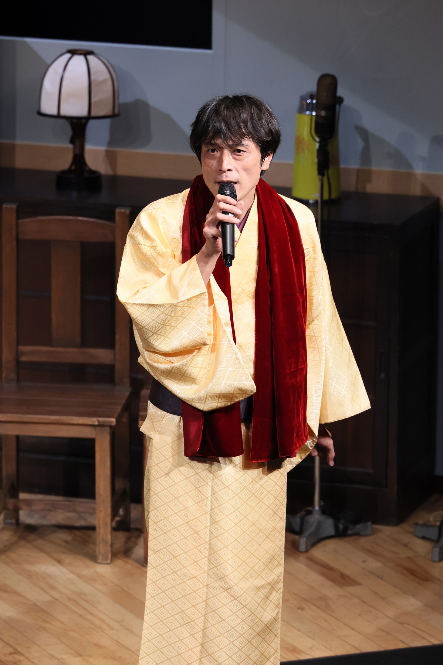 「こえかぶ 朗読で楽しむ歌舞伎 ～雪の夜道篇～」初日のアフタートークの様子。