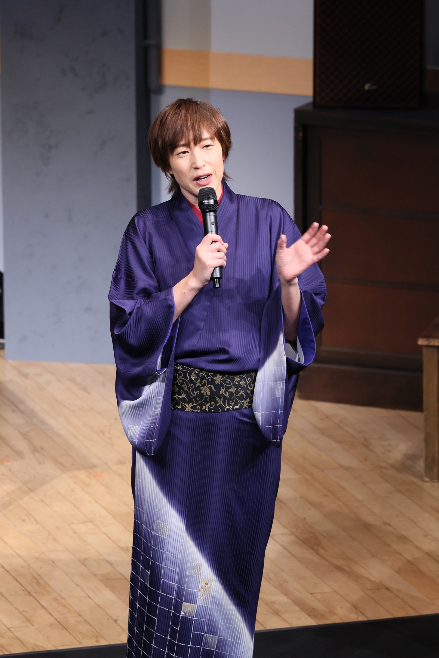 「こえかぶ 朗読で楽しむ歌舞伎 ～雪の夜道篇～」初日のアフタートークの様子。