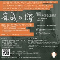 非・売れ線系ビーナス第29回公演「夜風の□（うわさ）」チラシ裏