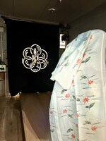 揚幕と、花道にいざ出んとする、米吉扮する橘姫の後ろ姿。かなりのレアショット。