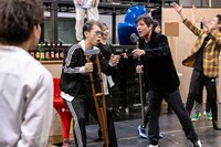 ミュージカル「スライス・オブ・サタデーナイト」オンライン公開舞台稽古より。（撮影：岡千里）