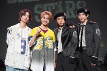 左から松田昇大、木村慧人、阿部顕嵐、高橋駿一。