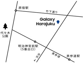 Galaxy Harajukuのアクセス。