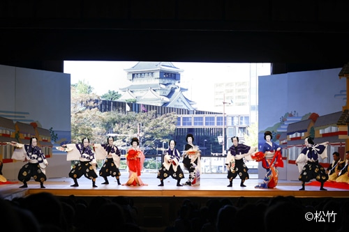 北九州市制60周年「平成中村座小倉城公演」昼の部「風流小倉俄廓彩」より。
