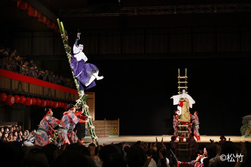 北九州市制60周年「平成中村座小倉城公演」夜の部「小笠原諸礼忠孝 通し狂言『小笠原騒動』」より。