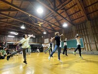 劇団「BREATH」ミュージカル稽古の様子。