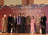 左から長谷川寧、廣瀬友祐、東山義久、宮野真守、松下優也、有澤樟太郎、清水美依紗、YOUNG DAIS、別所哲也。