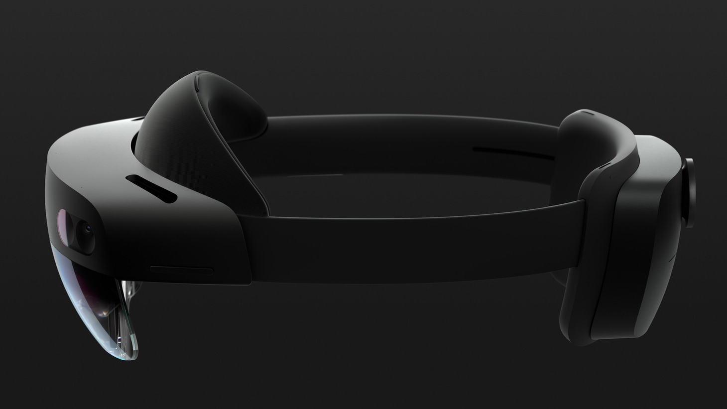 視聴用MRヘッドセット（HoloLens 2）。