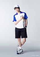 今牧輝琉扮する越前リョーマ。