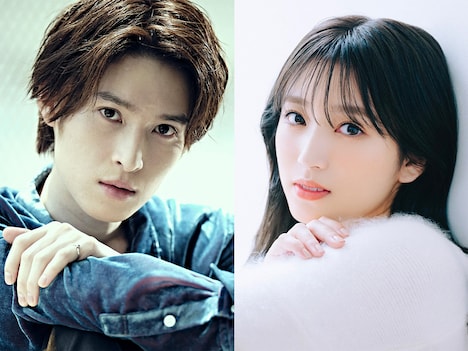 左から阪本奨悟、矢吹奈子。