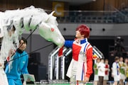 「テニミュ秋の合同大運動会2023」1日目の様子。