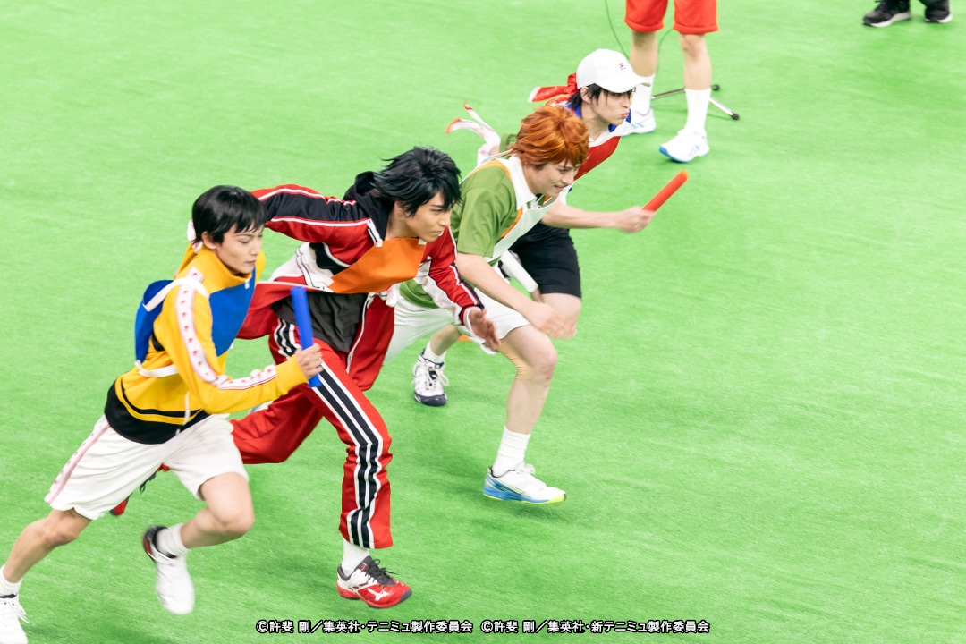 「テニミュ秋の合同大運動会2023」1日目の様子。