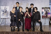 「SaGa THE STAGE~再生の絆~」製作発表記者会見の様子。