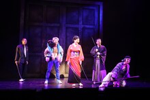 幻冬舎Presents 劇団扉座 第76回公演「扉座版 二代目はクリスチャン―ALL YOU NEED IS PASSION 2023―」より。