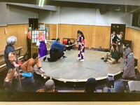 椿組「ガス灯は檸檬のにほひ」2022年新春公演に向けた稽古の様子。