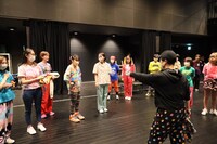 「ミュージカルワークショップ」稽古の様子。