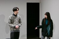 譜面絵画「ホームライナー新津々浦1号」より。（撮影：中島広隆）