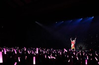 歌舞伎座新開場十周年「十二月大歌舞伎」昼の部「超歌舞伎 Powered by NTT『今昔饗宴千本桜』中村獅童 初音ミク 宙乗り相勤め申し候」12月15日公演より。(c)松竹／超歌舞伎 Powered by NTT「今昔饗宴千本桜」