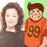 坂本千夏（左）とドンベエ。