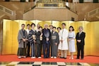 初春新派公演「東京物語」開幕、日本橋三越本店での初日あいさつに山田洋次ら