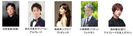 「パリを離れて 青年貴族アルフレードの恋 歌劇『椿姫』への招待」出演者