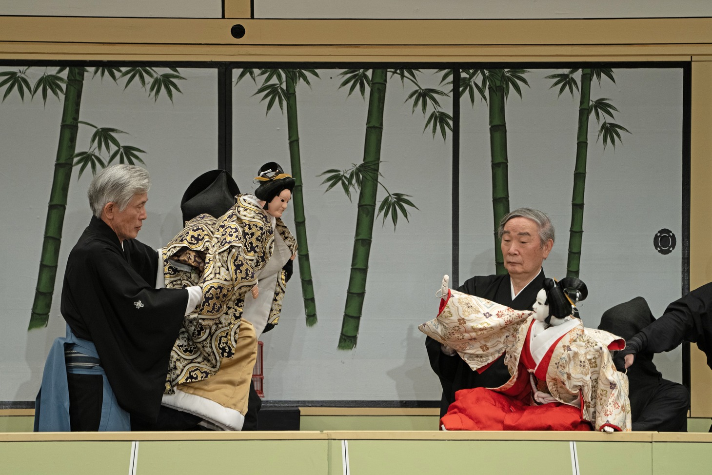 「令和6年初春文楽公演」第2部「伽羅先代萩」より。（提供：国立文楽劇場）