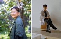 栗栖良依（左）と蓮沼執太（右）。