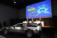 劇団四季 ミュージカル「バック・トゥ・ザ・フューチャー」製作発表会の様子。