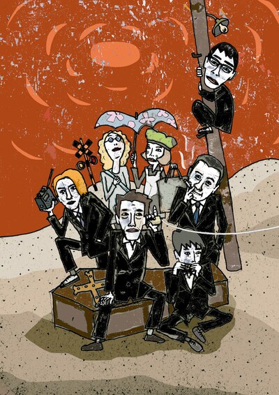 シス・カンパニー公演「カラカラ天気と五人の紳士」ビジュアル