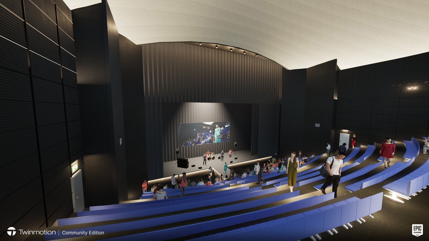 大阪・TEMPO HARBOR THEATER館内のイメージ。