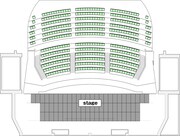 大阪・TEMPO HARBOR THEATERの座席表。