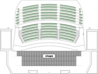 大阪・TEMPO HARBOR THEATERの座席表。