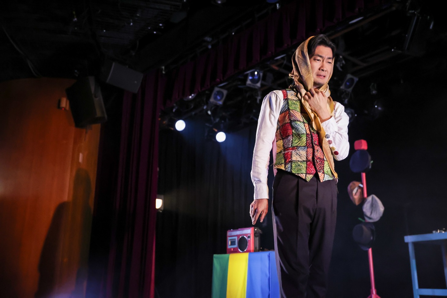 第210回吹田市民劇場 SHOW劇場 番外編vol.1 ひとり芝居「怪人二十面相・伝」より。（撮影：河西沙織）