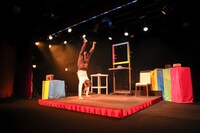 第210回吹田市民劇場 SHOW劇場 番外編vol.1 ひとり芝居「怪人二十面相・伝」より。（撮影：河西沙織）