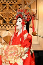 スーパー歌舞伎「三代猿之助四十八撰の内『ヤマトタケル』」囲み取材より、中村米吉。