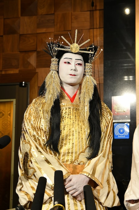 スーパー歌舞伎「三代猿之助四十八撰の内『ヤマトタケル』」囲み取材より、市川團子。