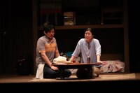 劇団民藝「やさしい猫」舞台稽古より。