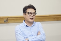 「ボイラーマン」取材会より、田中哲司。（撮影：和田裕也）