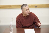 「ボイラーマン」取材会より、赤堀雅秋。（撮影：和田裕也）